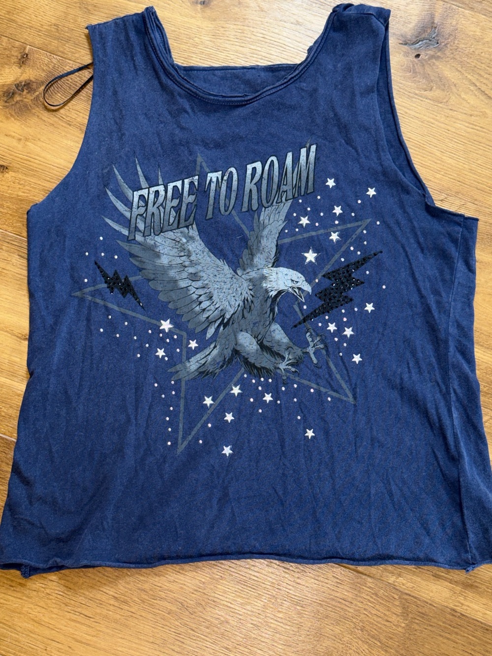 Idyllwind Fueled by Miranda Lambert Navy Blue 'Free to Roam' Eagle Graphic Tank